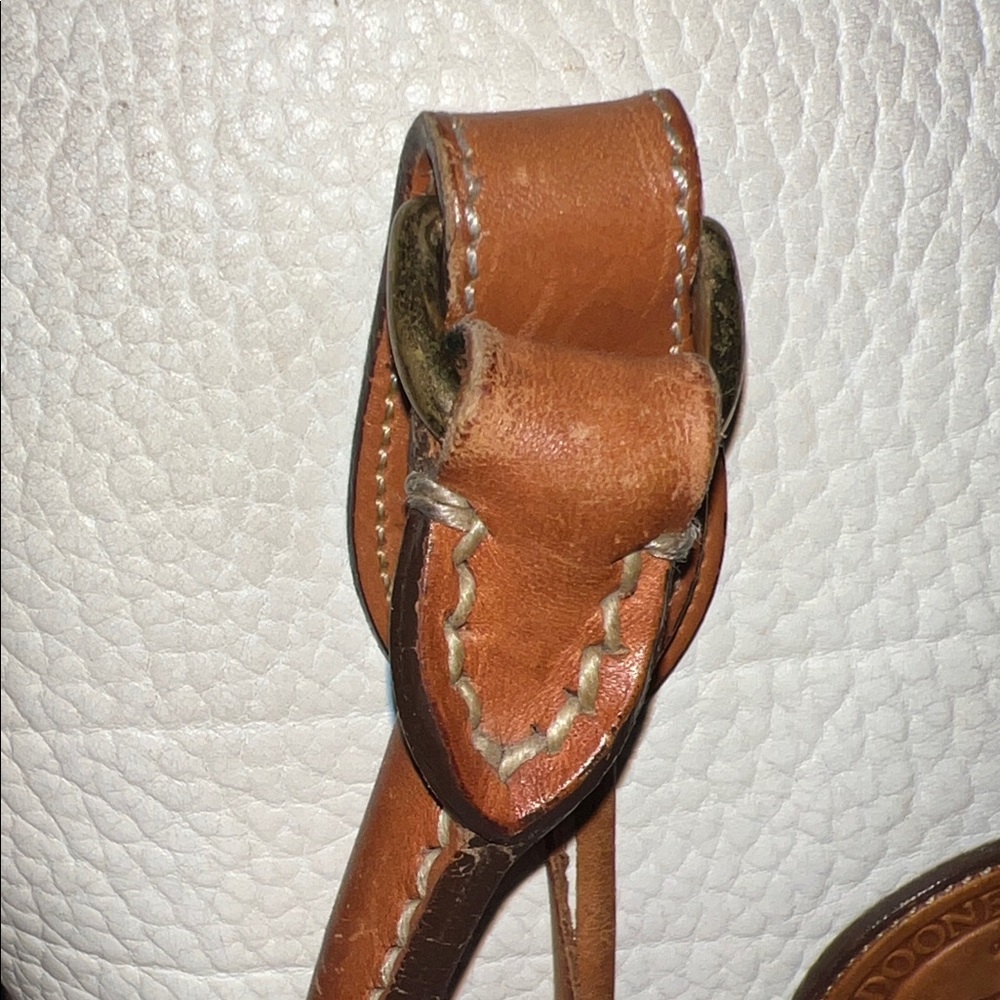 Dooney & Bourke White and Brown Satchel Vintage - Picture 8 of 9